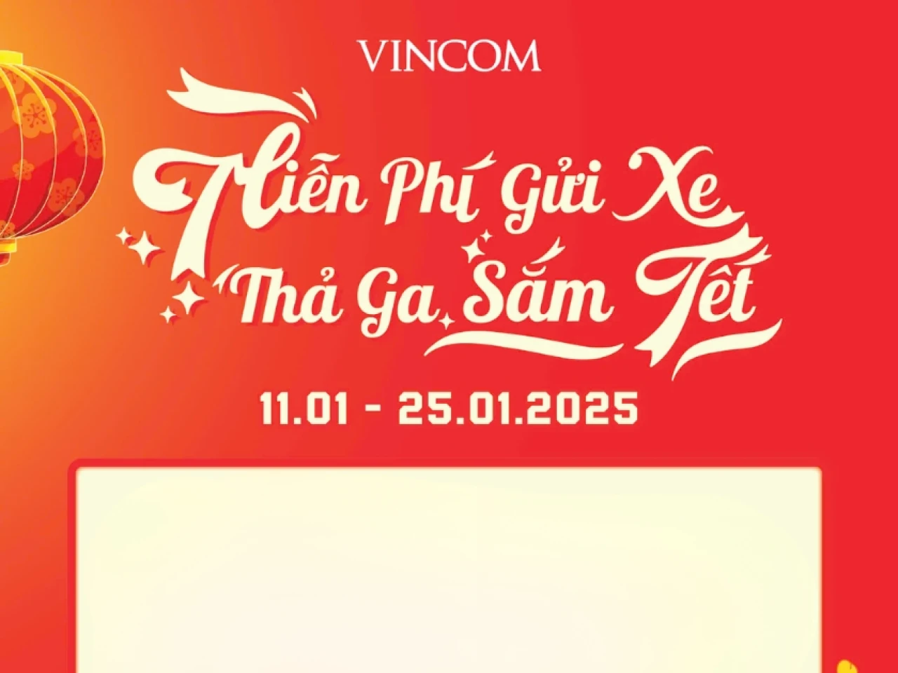 Miễn phí gửi xe Thả ga sắm tết