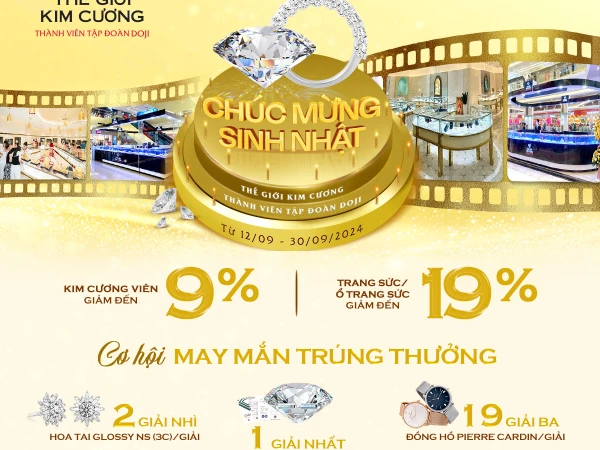 ƯU ĐÃI MỪNG THẾ GIỚI KIM CƯƠNG TUỔI 19