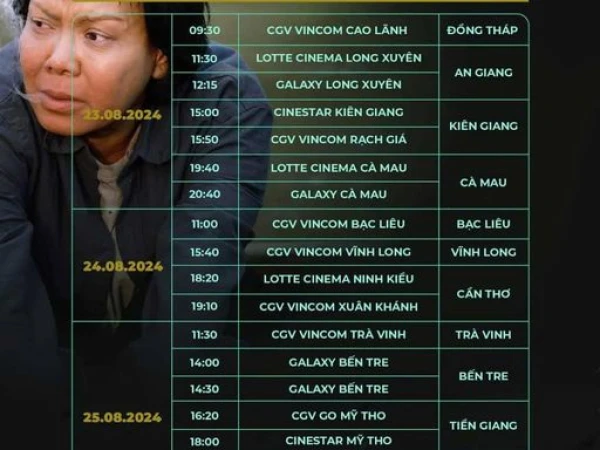 LỊCH CINETOUR MA DA TẠI RẠP PHIM CGV VINCOM PLAZA TRÀ VINH