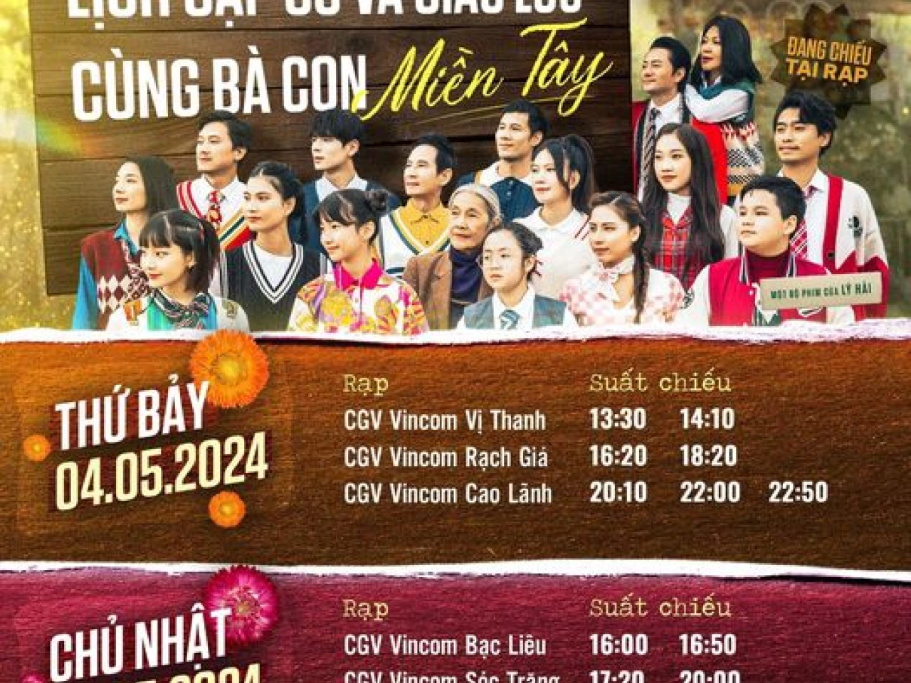 Cinetour cuối tuần của Lật Mặt tại CGV VINCOM TRÀ VINH
