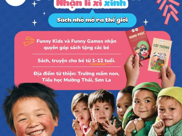 FUNNY GAMES - FUNNY KIDS tại Vincom Plaza Kon Tum : Nhận quyên góp sách cho trẻ em vùng cao