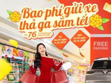 Miễn phí gửi xe - Thả ga sắm tết