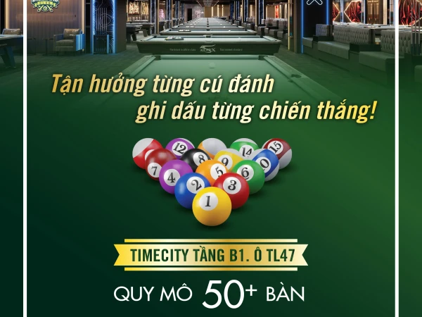 ROCKET BILLIARD CẬP BẾN VINCOM TIMECITY MINH KHAI