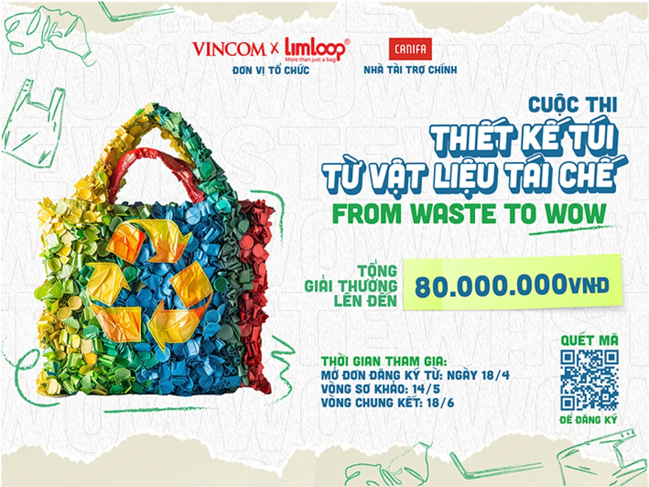 cuộc thi thiết kế túi từ nguyên liệu tái chế - from waste to wow