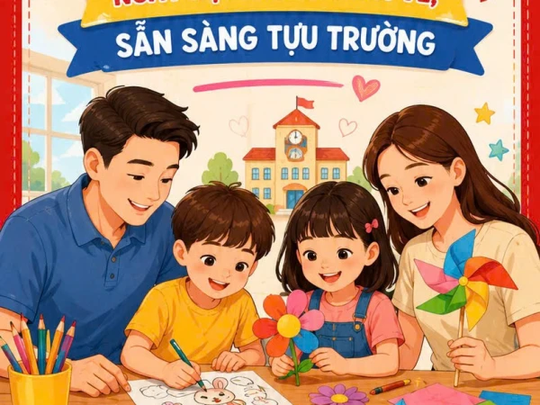 🎒 WORKSHOP BACK TO SCHOOL – NGÀY HỘI GIA ĐÌNH VUI VẺ, SẴN SÀNG TỰU TRƯỜNG ✨