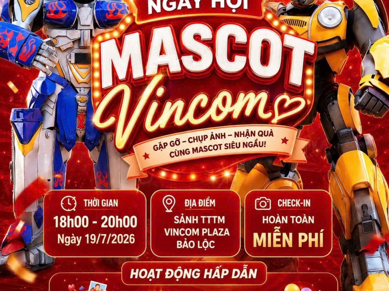 🤖✨ NGÀY HỘI MASCOT VINCOM ✨🤖