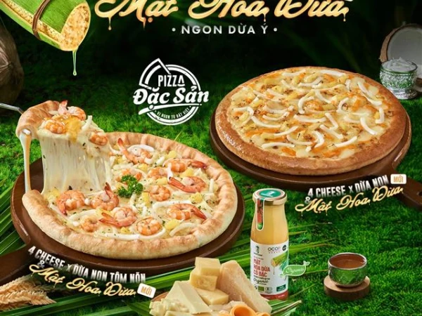The Pizza Company-  4 Cheese Dừa Non & Mật Hoa Dừa