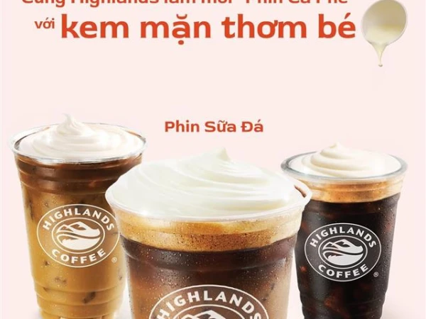 Highlands Coffee- Phin Cà Phê kem mặn