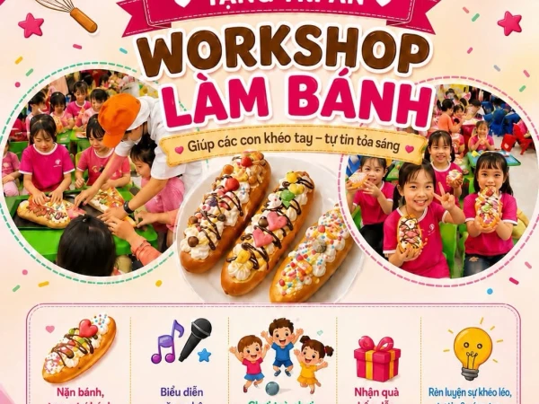 🎉 VINCOM PLAZA CẨM PHẢ x HA DANCE – WORKSHOP LÀM BÁNH CỰC VUI CHO BÉ! 🍩💖