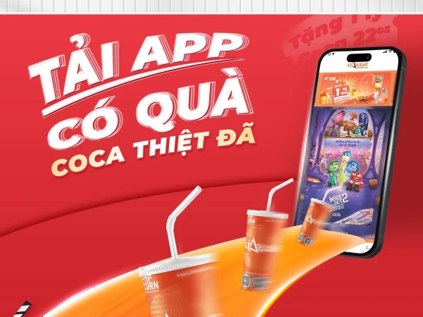 Starlight- Tải app nhận ngay 1 ly Coca miễn phí