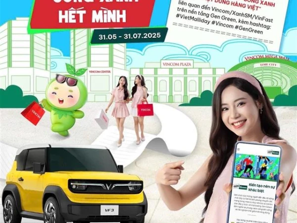 TIÊU DÙNG THÔNG MINH, SỐNG XANH HẾT MÌNH CÙNG VINCOM X GEN GREEN