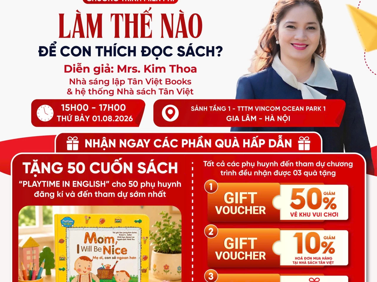 CÙNG TÂN VIỆT XÂY DỰNG CHO CON THÓI QUEN ĐỌC SÁCH