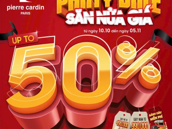 Pierre Cardin ưu đãi các sản phẩm đến 50%