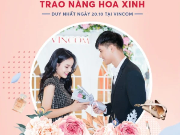 MỸ NAM TẶNG HOA PHÁI ĐẸP TRONG NGÀY 20.10 TẠI VINCOM PLAZA CÀ MAU