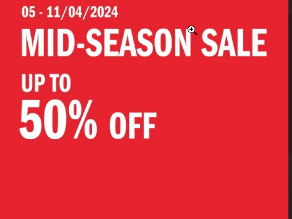 Adidas mid - season sale up to 50% off