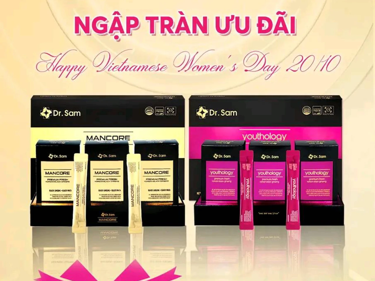 Dr. Sam Health and Beauty là thương hiệu nước uống Hắc sâm Hàn Quốc 6 năm tuổi