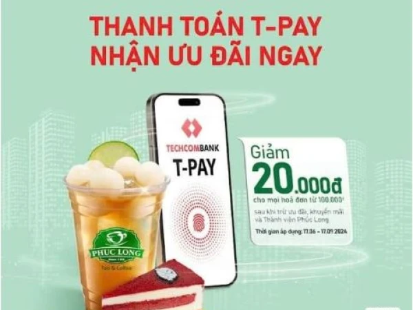 THANH TOÁN T-PAY, NHẬN ƯU ĐÃI NGAY