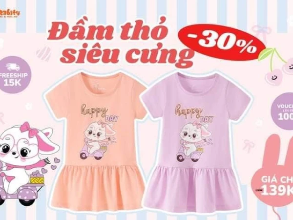 𝐁𝐄𝐒𝐓-𝐒𝐄𝐋𝐋𝐄𝐑 | ĐẦM THỎ XINH SALE 30% SIÊU CƯNG    