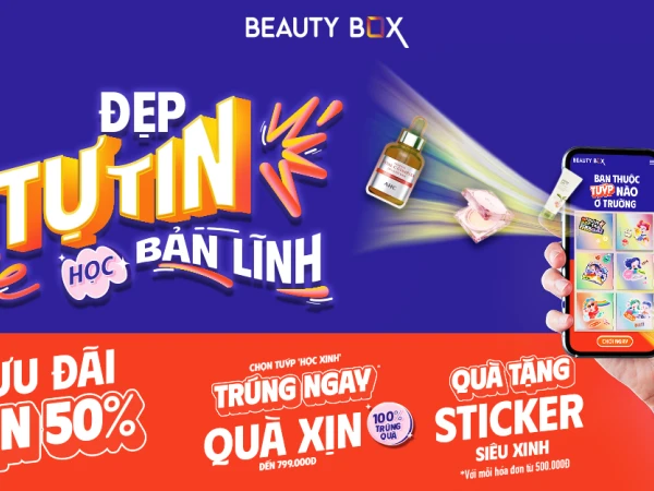 BEAUTY BOX SALES LỚN THÁNG 8 NÀY - ƯU ĐÃI ĐẾN 50%