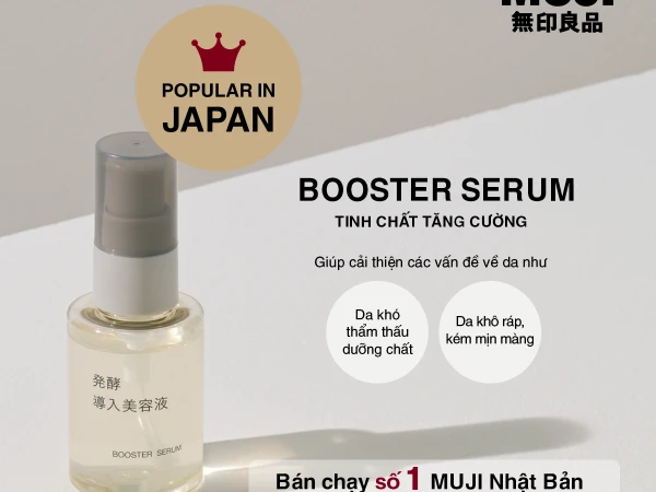 Booster serum sản phẩm chăm sóc da bán chạy số 1 tại MUJI Nhật Bản