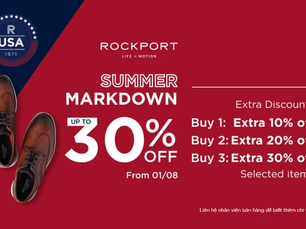 🌞 Summer Markdown - Giảm Giá Mùa Hè Lớn Nhất Từ Thương Hiệu ROCKPORT! 🌞