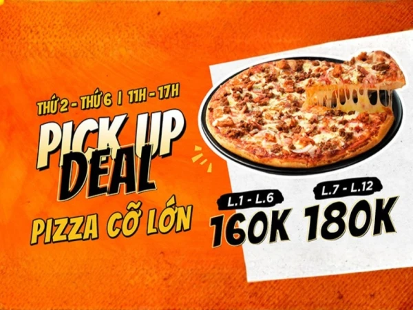 AL FRESCO'S DEAL NGON GIỜ VÀNG – PIZZA LỚN CHỈ TỪ 160K