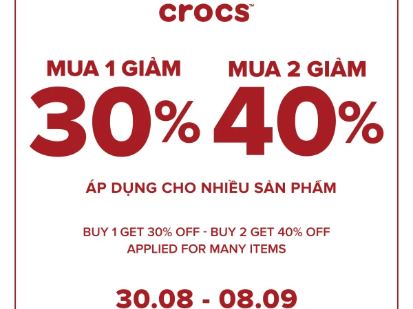 CHƠI LỄ THẢ GA, HƯỞNG DEAL CỰC ĐÃ NÈ CROCS FANS ƠI!