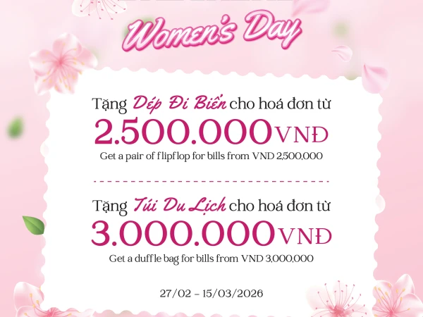 ƯU ĐÃI DÀNH RIÊNG CHO PHÁI ĐẸP: NHẬN QUÀ TẶNG NHÂN ĐÔI NIỀM VUI