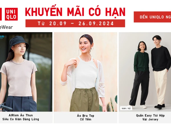 KHUYẾN MÃI CÓ HẠN TỪ 20 - 26.09 ĐA DẠNG SẢN PHẨM CHẤT LƯỢNG VỚI GIÁ ƯU ĐÃI ĐẶC BIỆT!