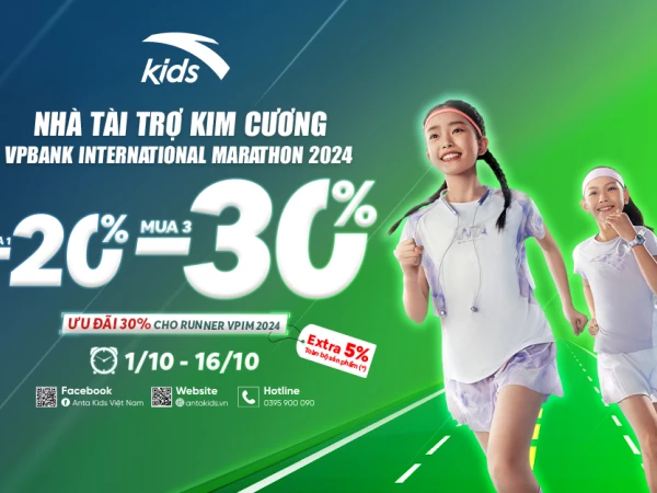 ANTA KIDS ƯU ĐÃI MUA NHIỀU GIẢM SÂU TỚI 30% CHÀO ĐÓN THÁNG VÀNG THỂ THAO 🎊