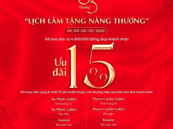 🌹 8 THÁNG 3 – LỊCH LÃM TẶNG NÀNG THƯƠNG
