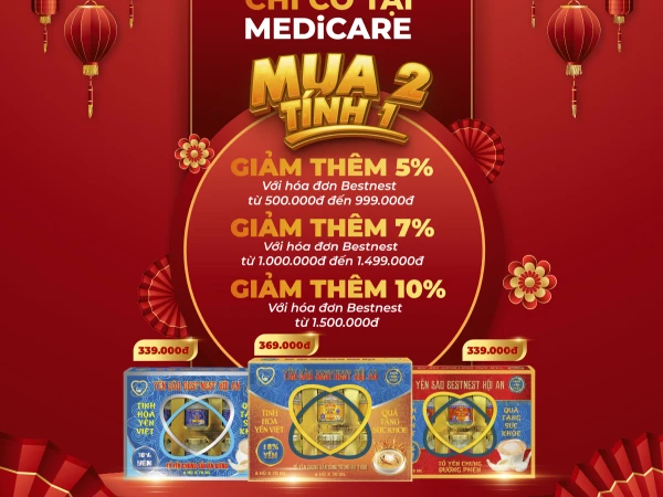 MEDiCARE VINCOM XUÂN KHÁNH có chương trình MUA 2 TÍNH 1