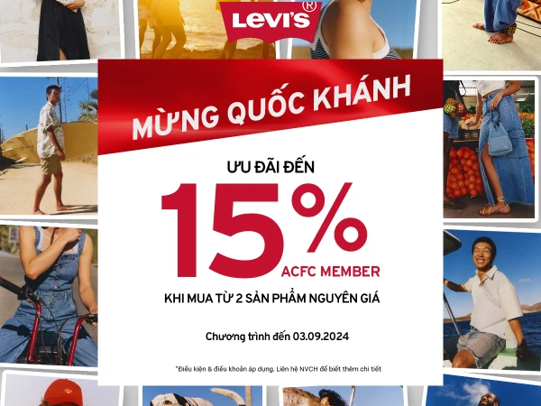 Levi's với chương trình ưu đãi hấp dẫn dành riêng cho thành viên ACFC