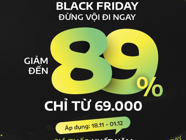 DELTA BLACK FRIDAY - GIẢM ĐẾN 89%