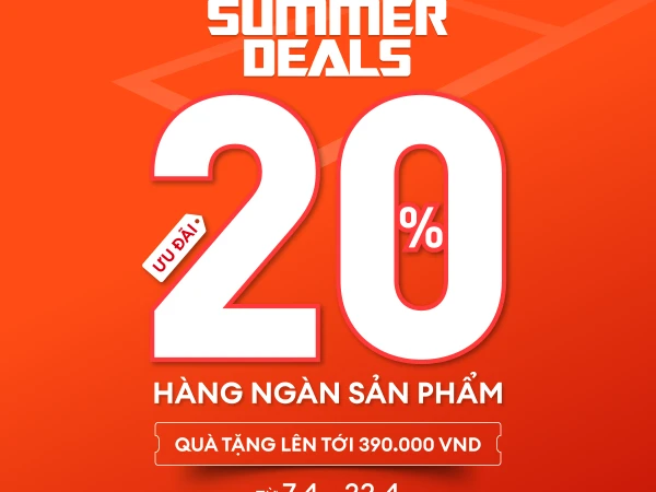 LI-NING SUMMER DEALS: GIẢM 20% + TẶNG QUÀ TỚI 390K