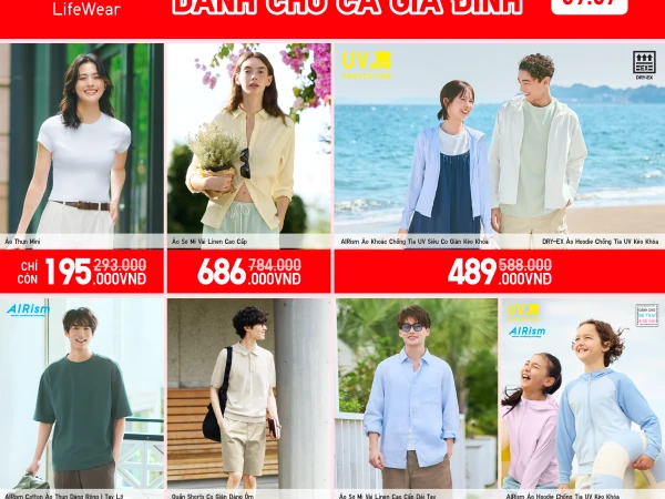 HÀNG LOẠT SẢN PHẨM ĐƯỢC YÊU THÍCH CHO CẢ GIA ĐÌNH ĐƯỢC ÁP DỤNG GIÁ ƯU ĐÃI TỪ 195.000VNĐ