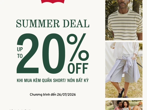 Hello Summer!! Special Deal Levi's 20% Off