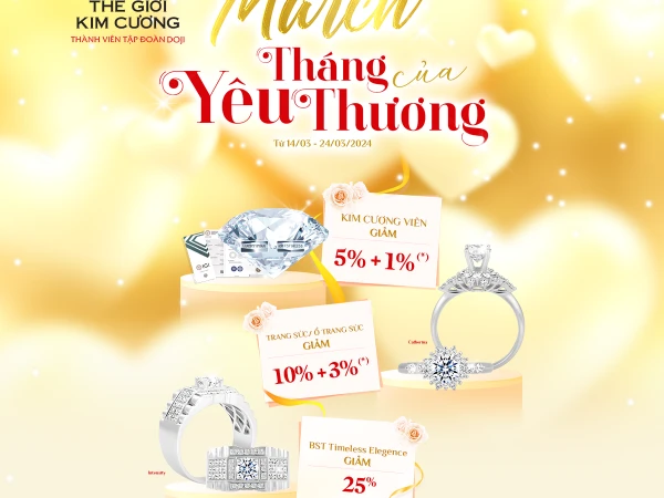 Let Diamond World accompany you to touch the radiant happiness with discounts