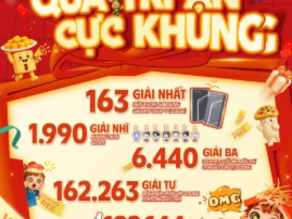 SỐ LƯỢNG QUÀ TRI ÂN CỰC KHỦNGGG