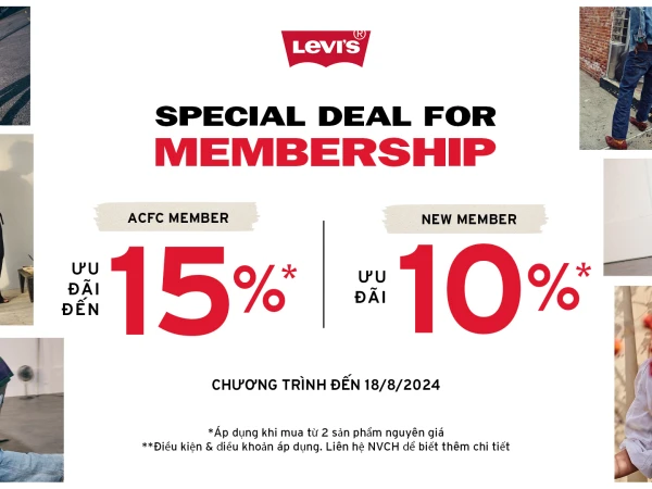 Levi's hot dael august up to 15% off