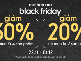 MOTHERCARE BLACK FRIDAY - BÙNG NỔ SIÊU SALE LỚN NHẤT NĂM