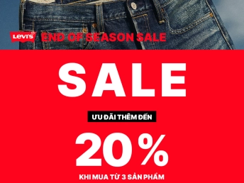 LEVI'S END OF SEASON SALE | SIÊU SALE TIẾP NỐI, KHUYẾN MÃI LÊN ĐẾN %++