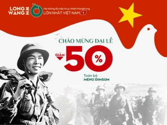 GIẢM 50% TOÀN BỘ MENU DIMSUM LONGWANG TRONG TUẦN LỄ VÀNG!