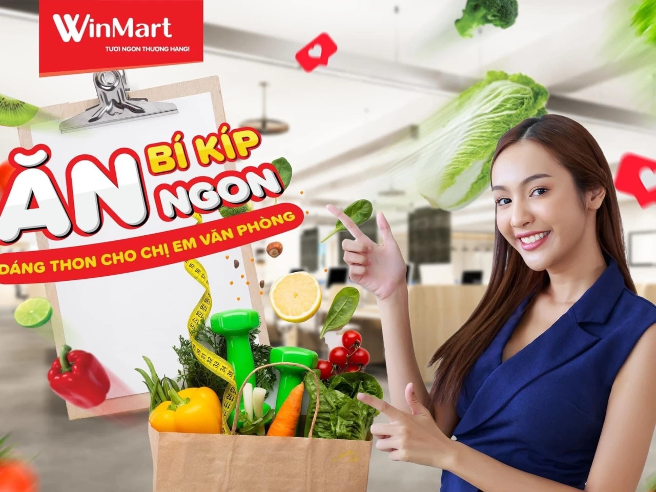 Winmart: Bí kíp ăn ngon dáng thon cho chị em văn phòng