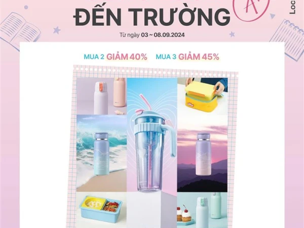 CÙNG LOCK ĐẾN TRƯỜNG - DEAL GIẢM ẤN TƯỢNG ĐẾN 45% CHỈ CÒN 02 NGÀY DUY NHẤT