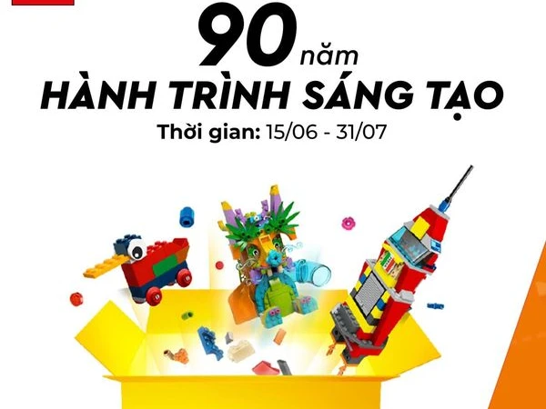 LEGO - SĂN ƯU ĐÃI - ĐÓN LỄ HỘI LEGO 90 NĂM HÀNH TRÌNH SÁNG TẠO