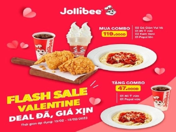 Jollibee Tuyên Quang tung 'deal đã giá xịn' mừng Valentine