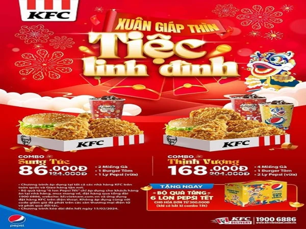 KFC Xuân Giáp Thìn – Tiệc Linh Đình! ️