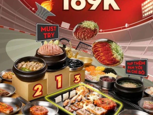 KPUB - CHẤN ĐỘNG LÀNG NƯỚNG BUFFET OLYM-PIG CHỈ 169K/PAX