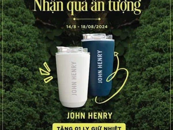 JOHN HENRY_tặng ly giữ nhiệt cao cấp với hóa đơn từ 1.099.000vnđ